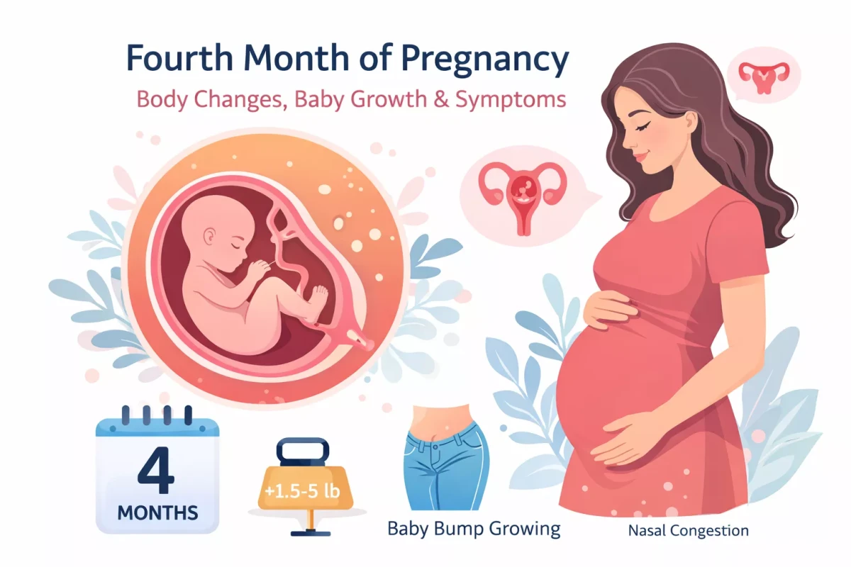 Fourth Month of Pregnancy: Body Changes, Baby Growth & Symptoms